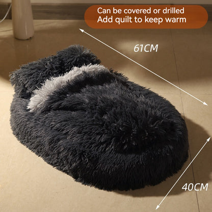 Long Wool Oval Plus Quilt Warm Cat Dog Nest More Than Pets Bed Colors Winter Pet Products