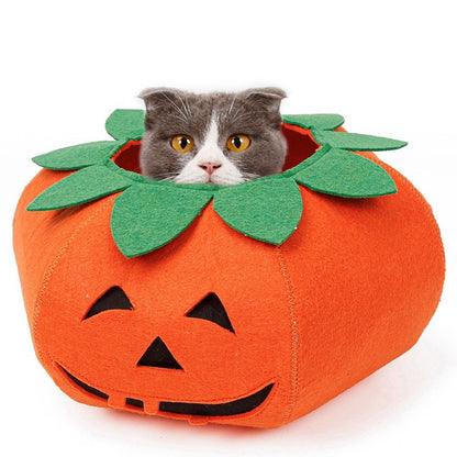 Pet Halloween Pumpkin Collars Cute Pet Cosplay Accessories